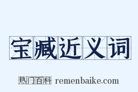 宝臧近义词是什么意思的图片